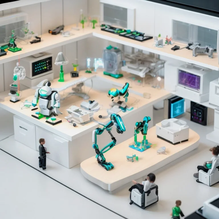 Kind spielt mit interaktivem Lernspielzeug